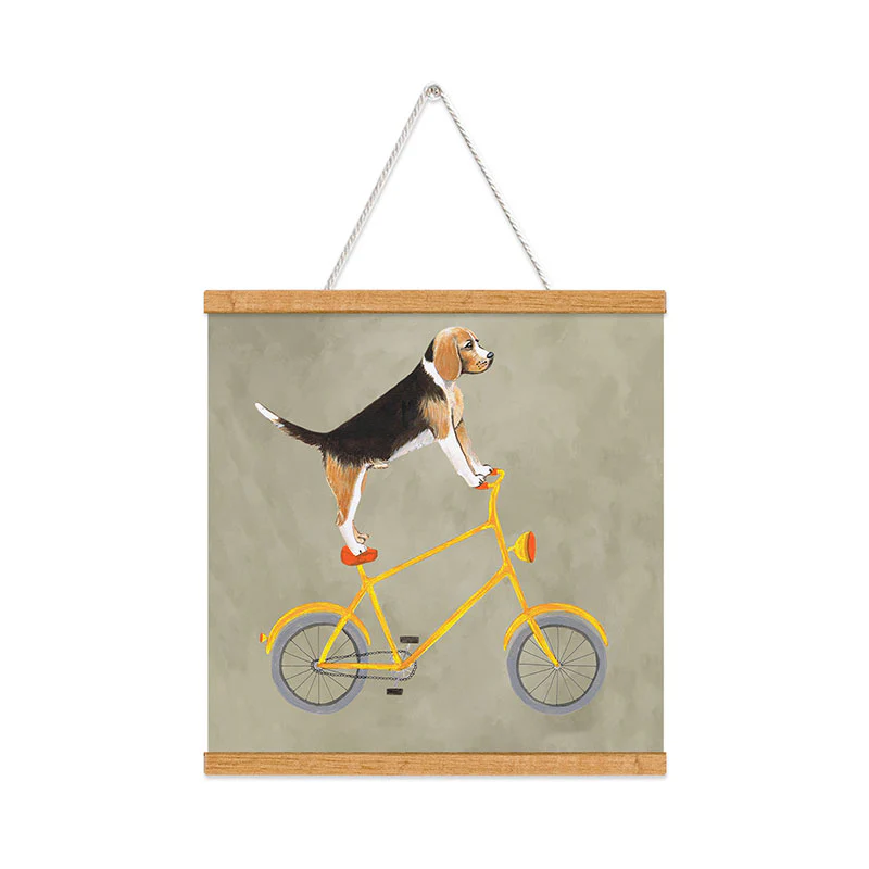 Coco de Paris Beagle on bicycle Art Print - Image 40