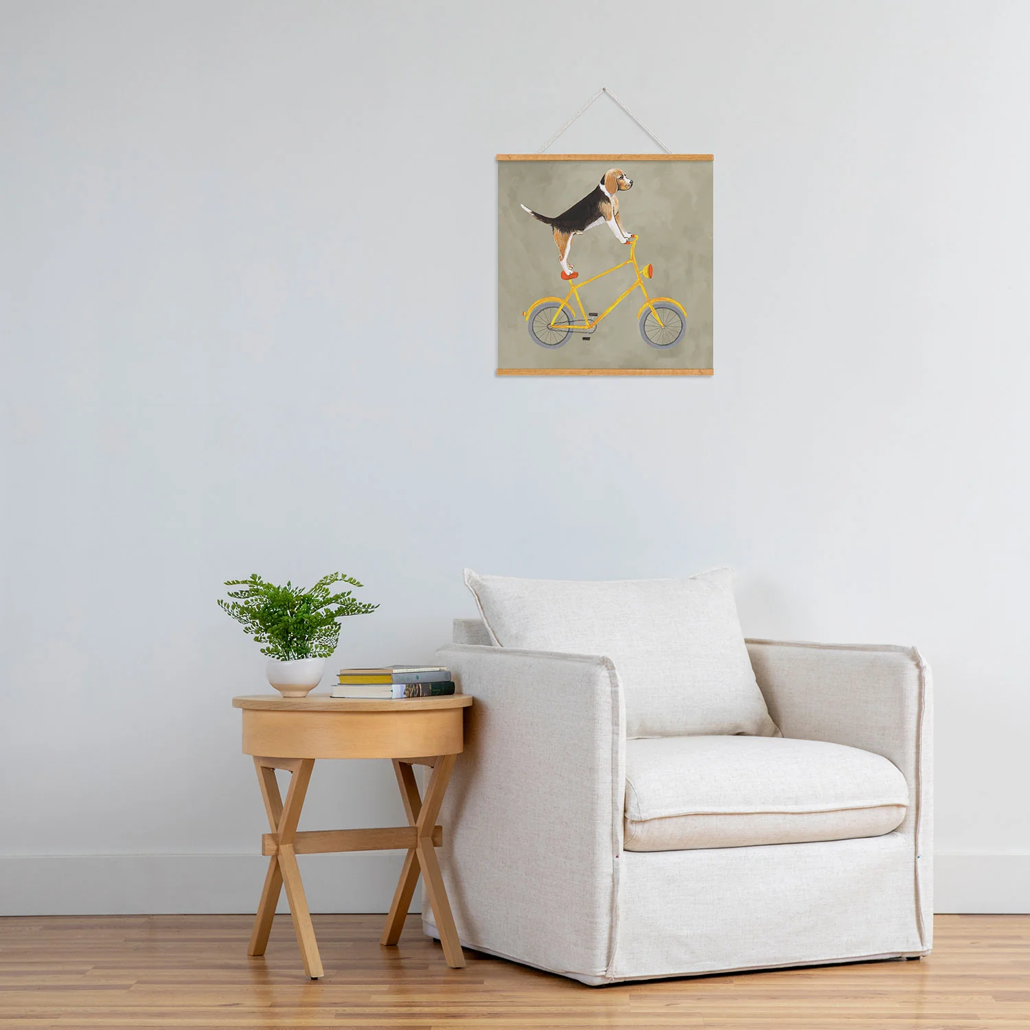Coco de Paris Beagle on bicycle Art Print - Image 45