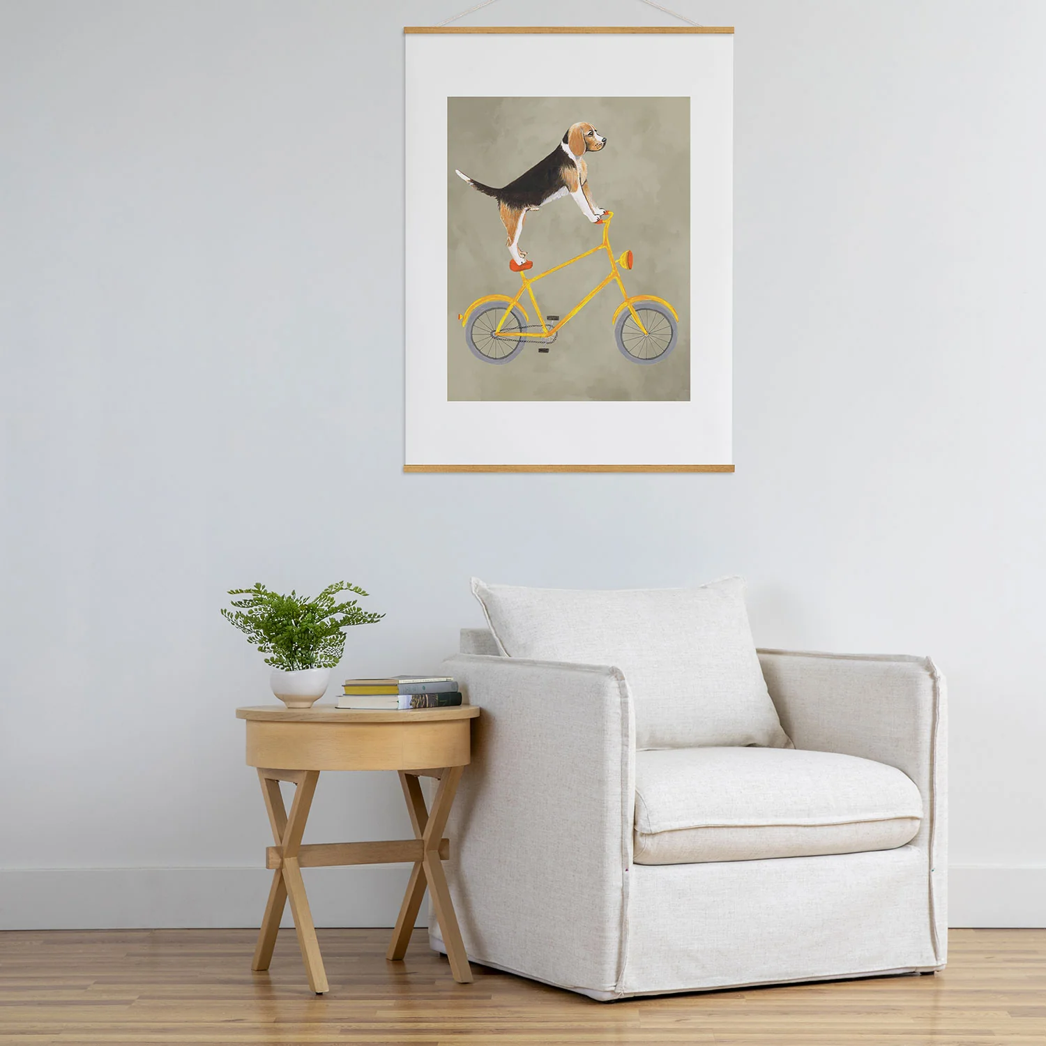 Coco de Paris Beagle on bicycle Art Print - Image 51