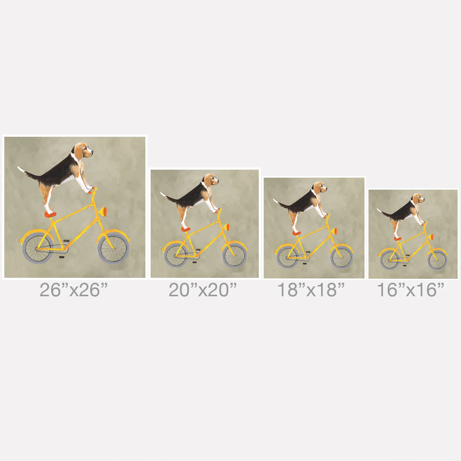 Coco de Paris Beagle on bicycle Throw Pillow - Image 5