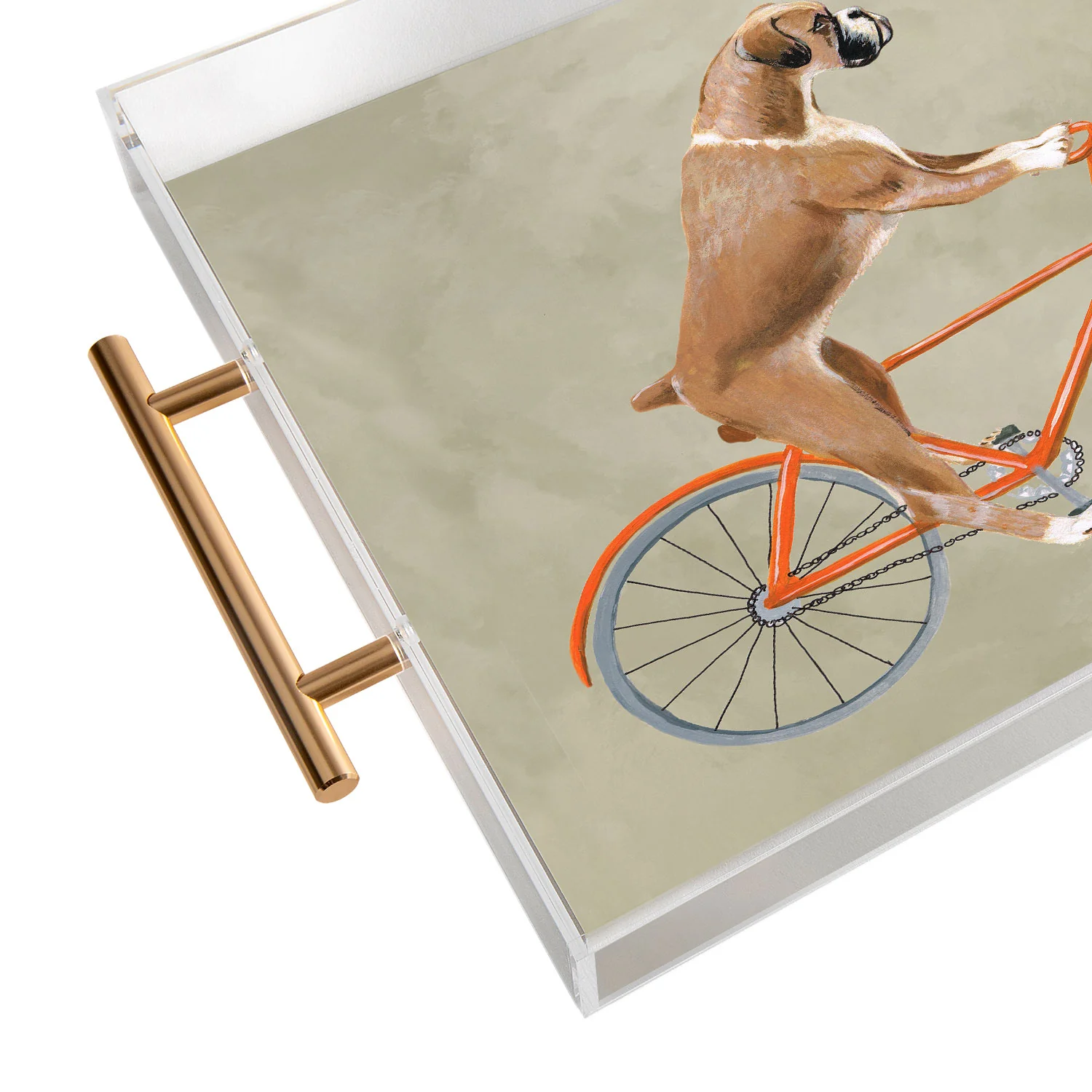 Coco de Paris Boxer on bicycle Acrylic Tray - Image 7