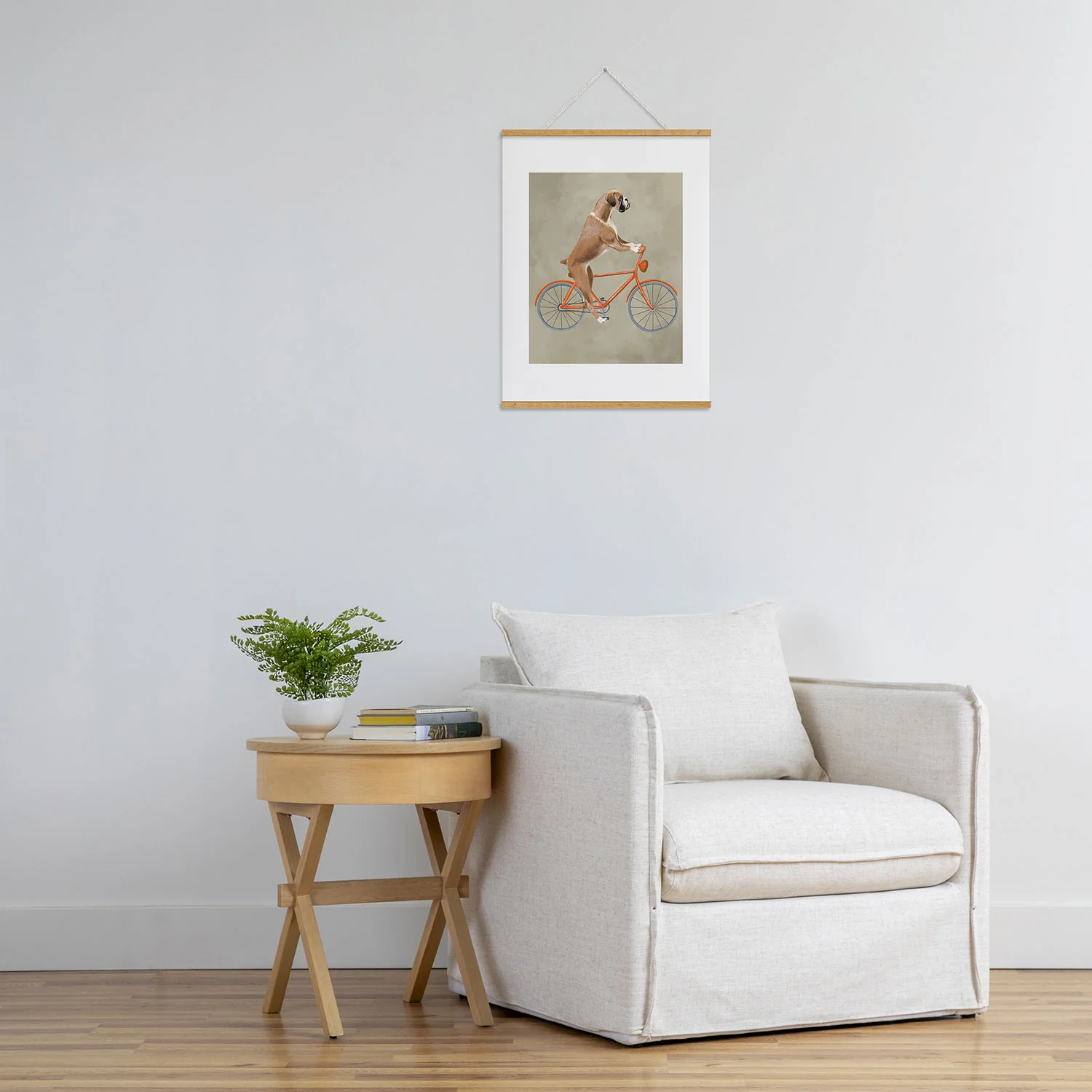 Coco de Paris Boxer on bicycle Art Print - Image 39