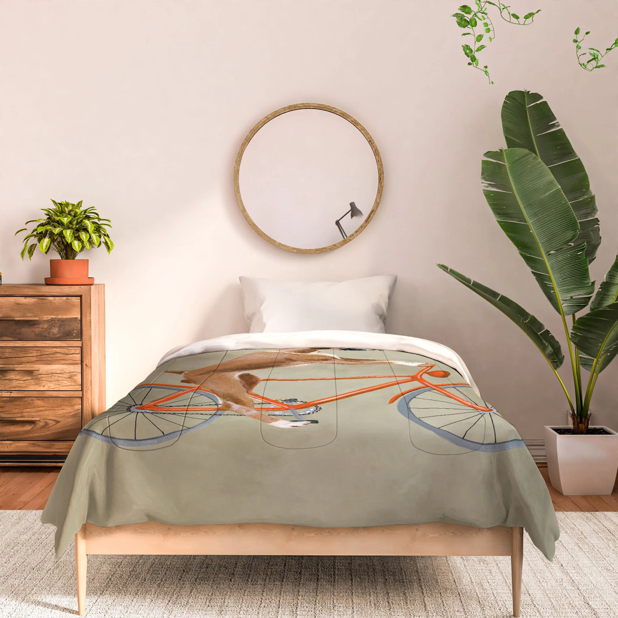 Coco de Paris Boxer on bicycle Comforter - Image 9