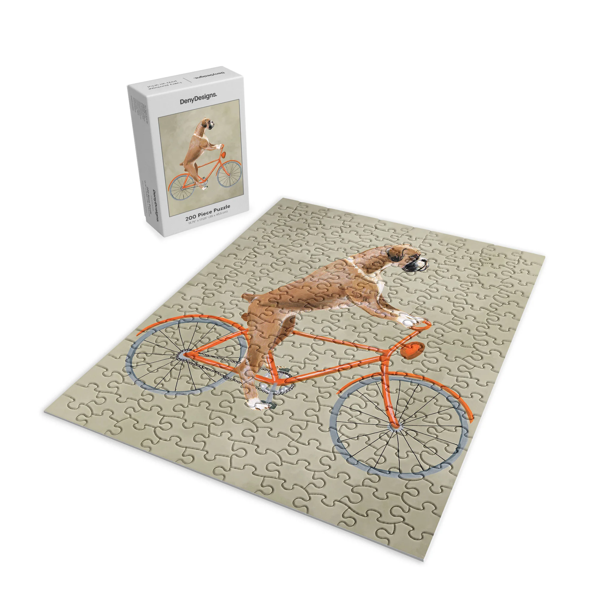 Coco de Paris Boxer on bicycle Puzzle - Image 4