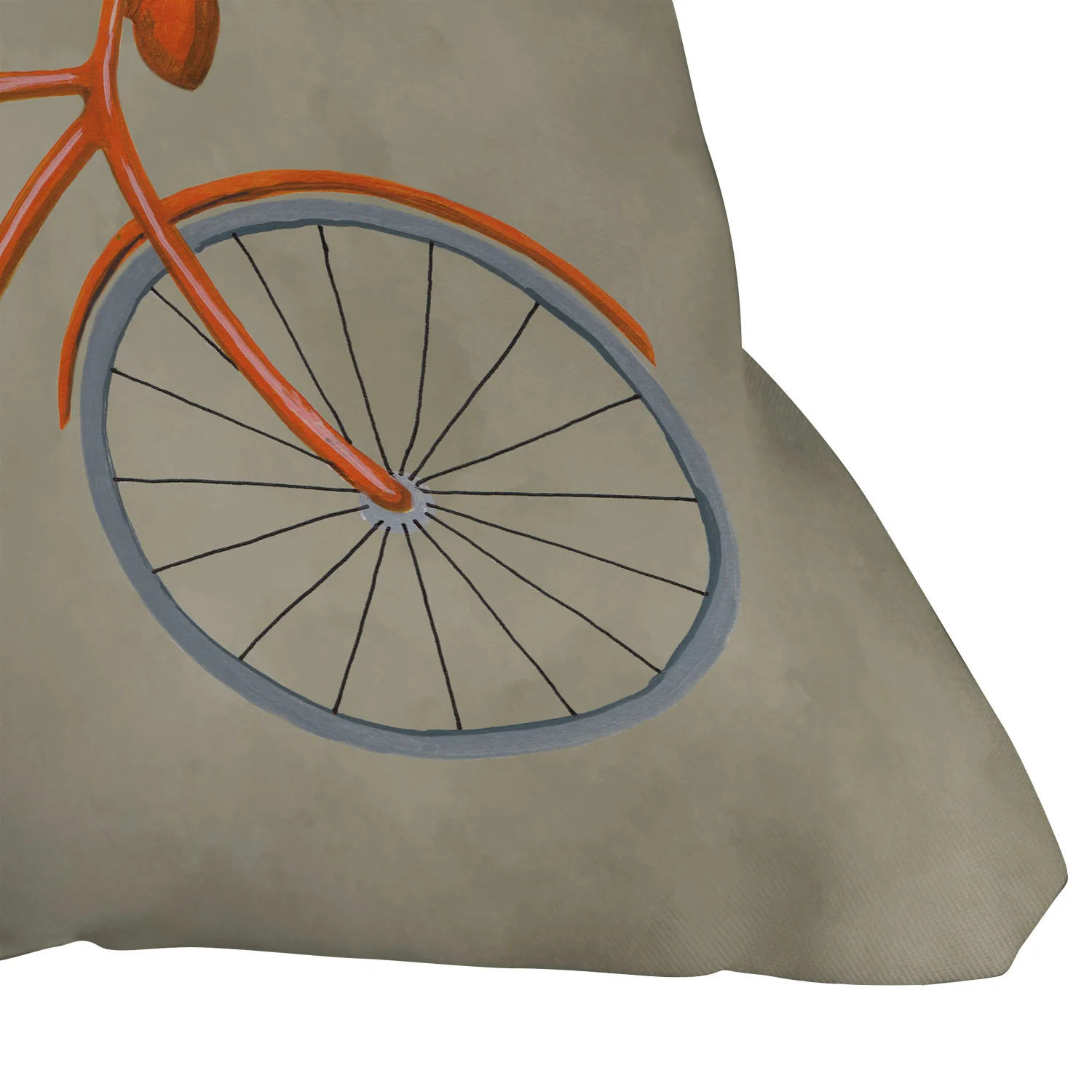 Coco de Paris Boxer on bicycle Throw Pillow - Image 3