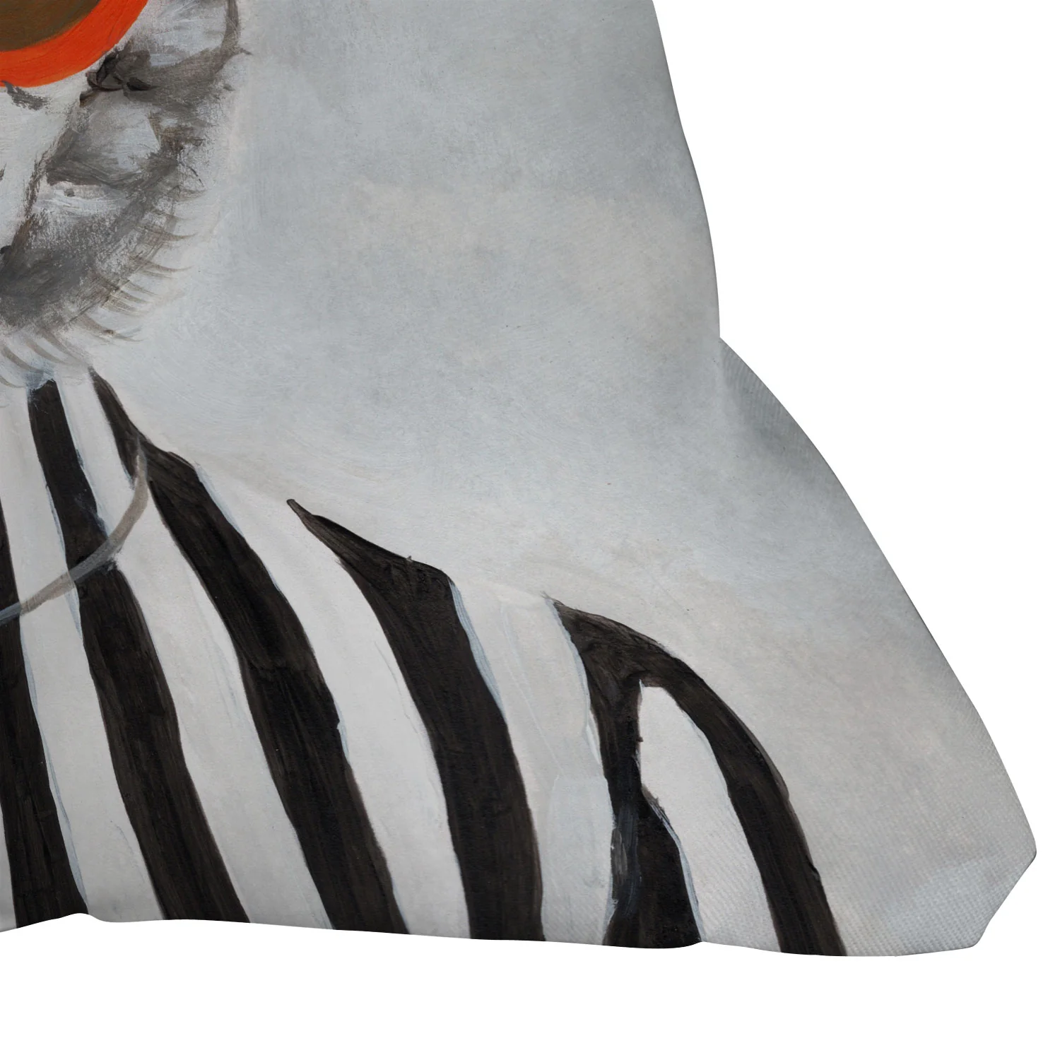 Coco de Paris Cat in stripy mood Outdoor Throw Pillow - Image 11