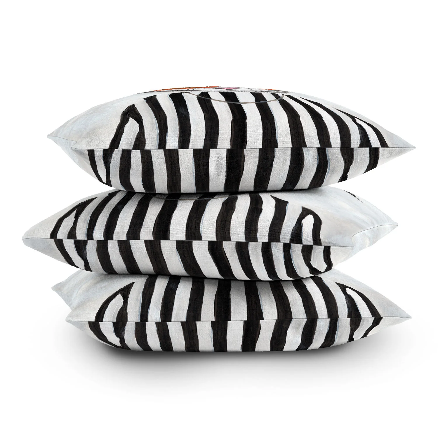 Coco de Paris Cat in stripy mood Outdoor Throw Pillow - Image 16