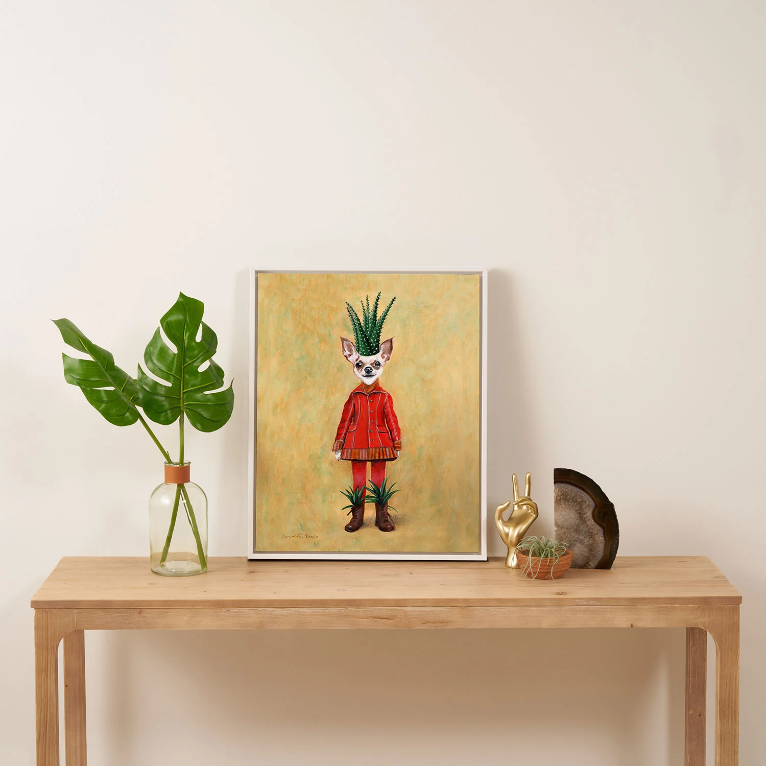 Coco de Paris Chihuahua Cactus Art Canvas - Image 20