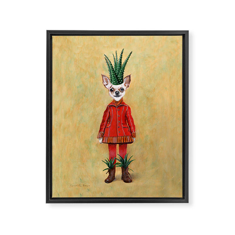 Coco de Paris Chihuahua Cactus Art Canvas - Image 6