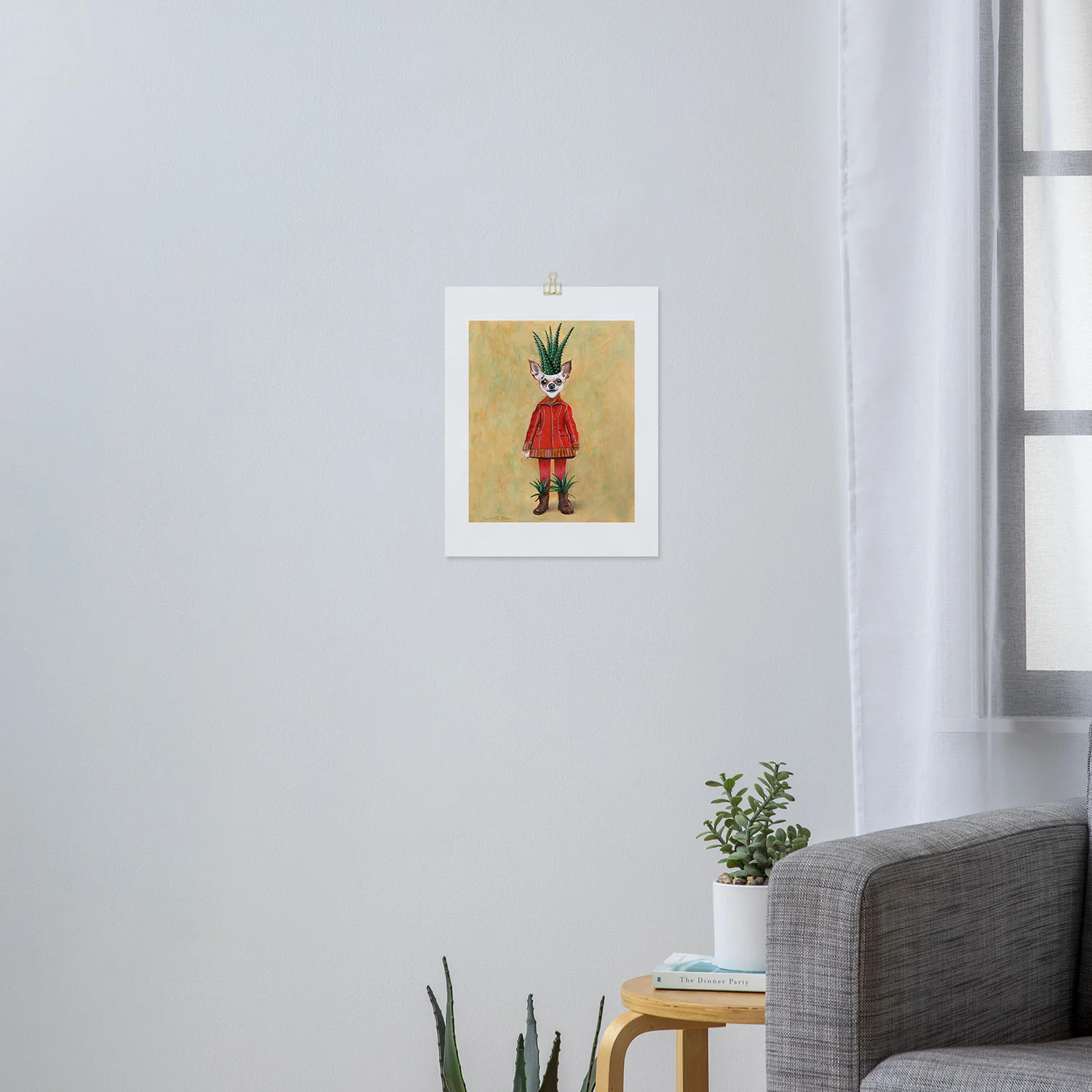 Coco de Paris Chihuahua Cactus Art Print - Image 6