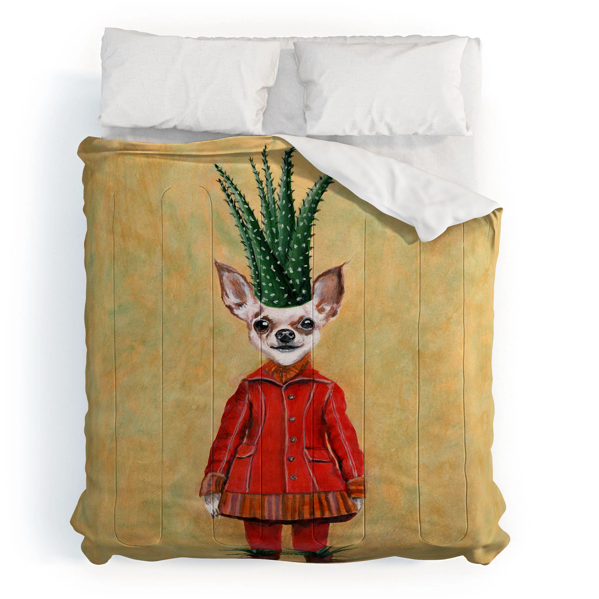 Coco de Paris Chihuahua Cactus Comforter - Image 13
