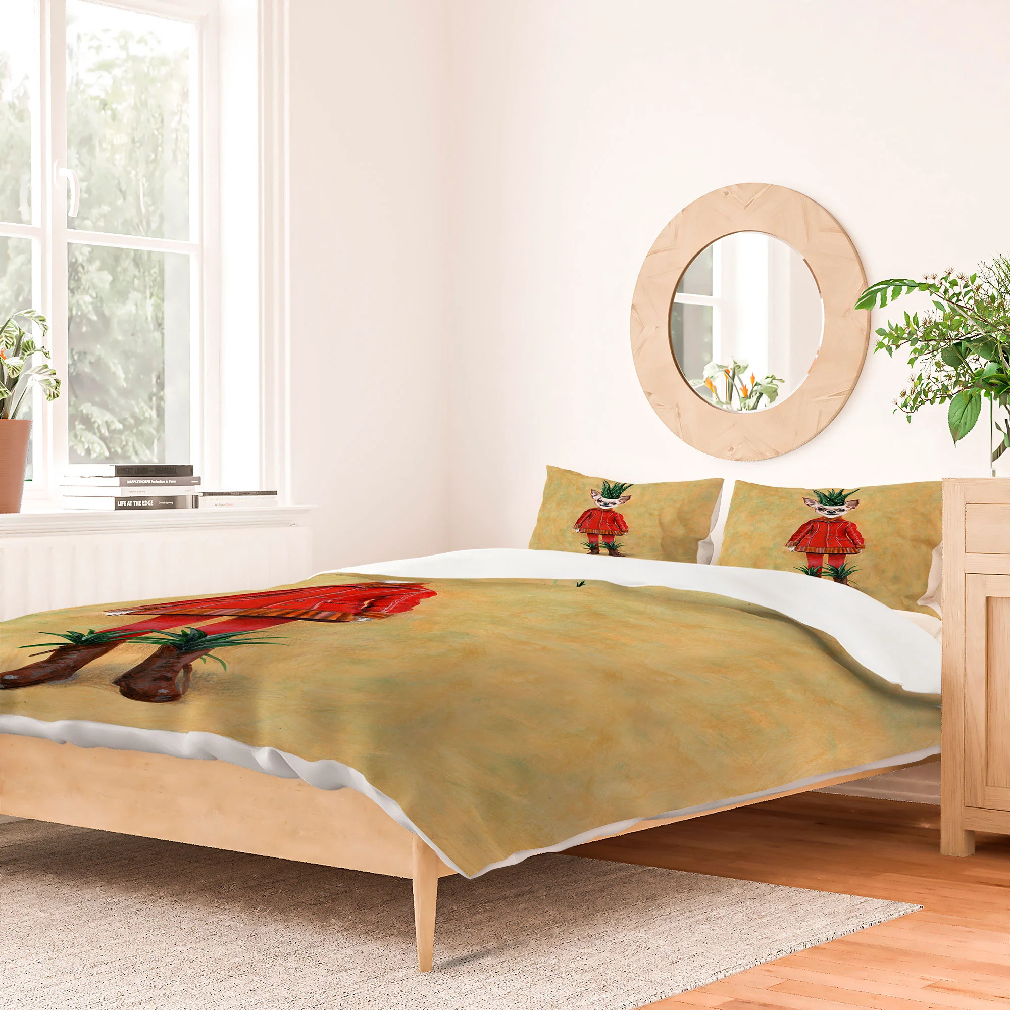 Coco de Paris Chihuahua Cactus Duvet Cover - Image 58