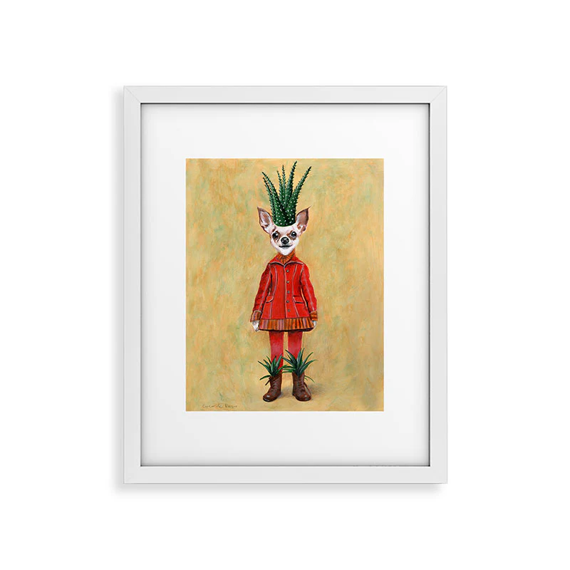 Coco de Paris Chihuahua Cactus Framed Art Print - Image 39