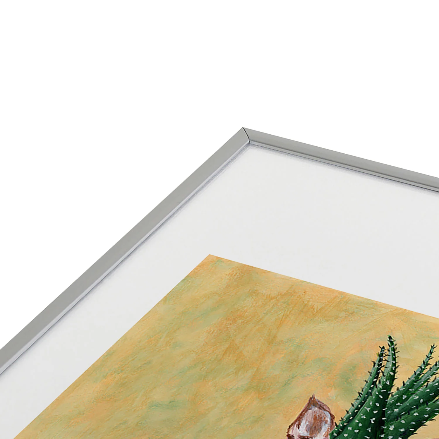 Coco de Paris Chihuahua Cactus Metal Framed Art Print - Image 19