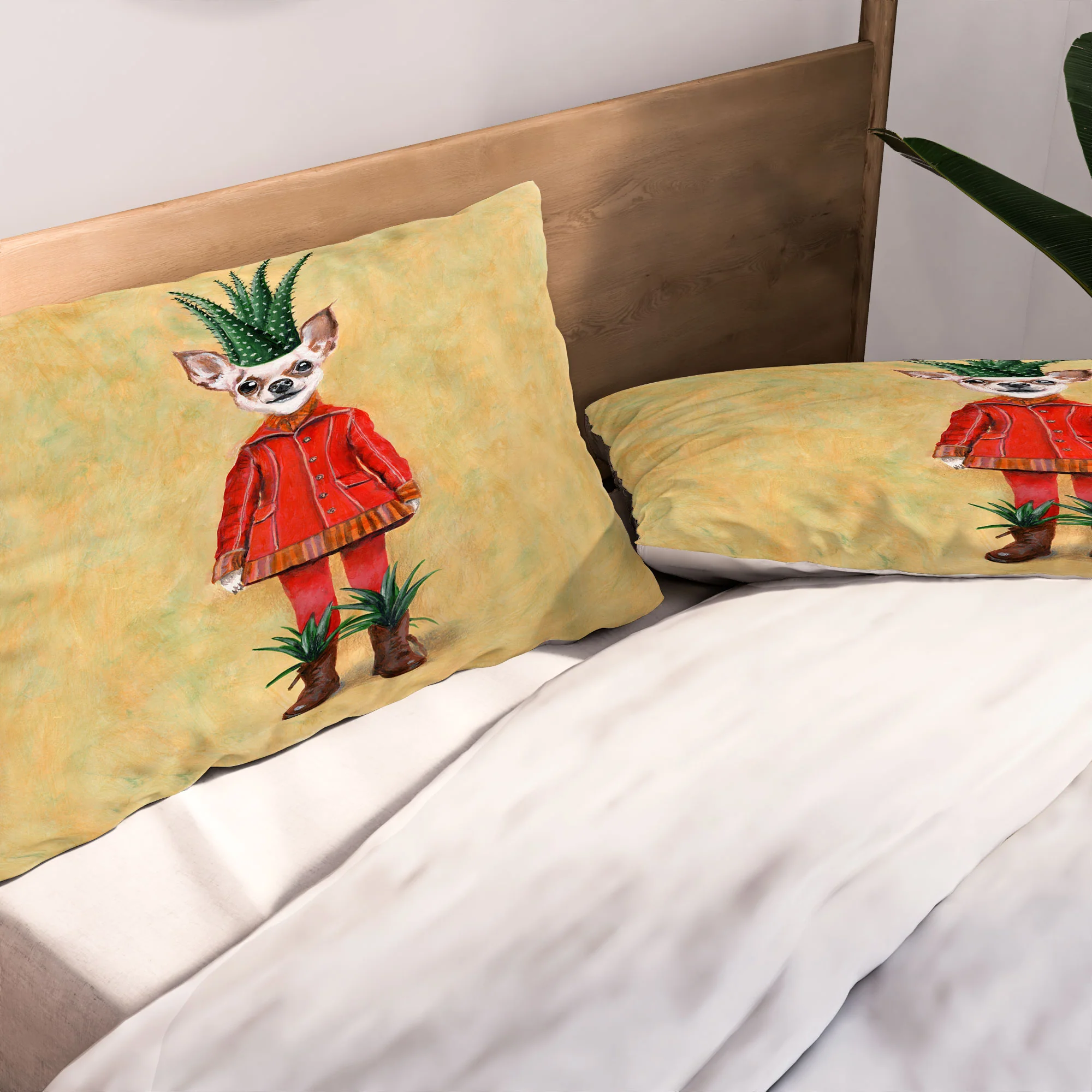 Coco de Paris Chihuahua Cactus Pillow Shams - Image 5