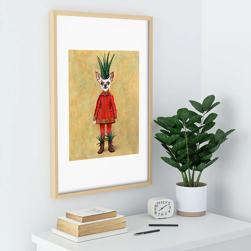 Coco de Paris Chihuahua Cactus Recessed Framing Rectangle - Image 30