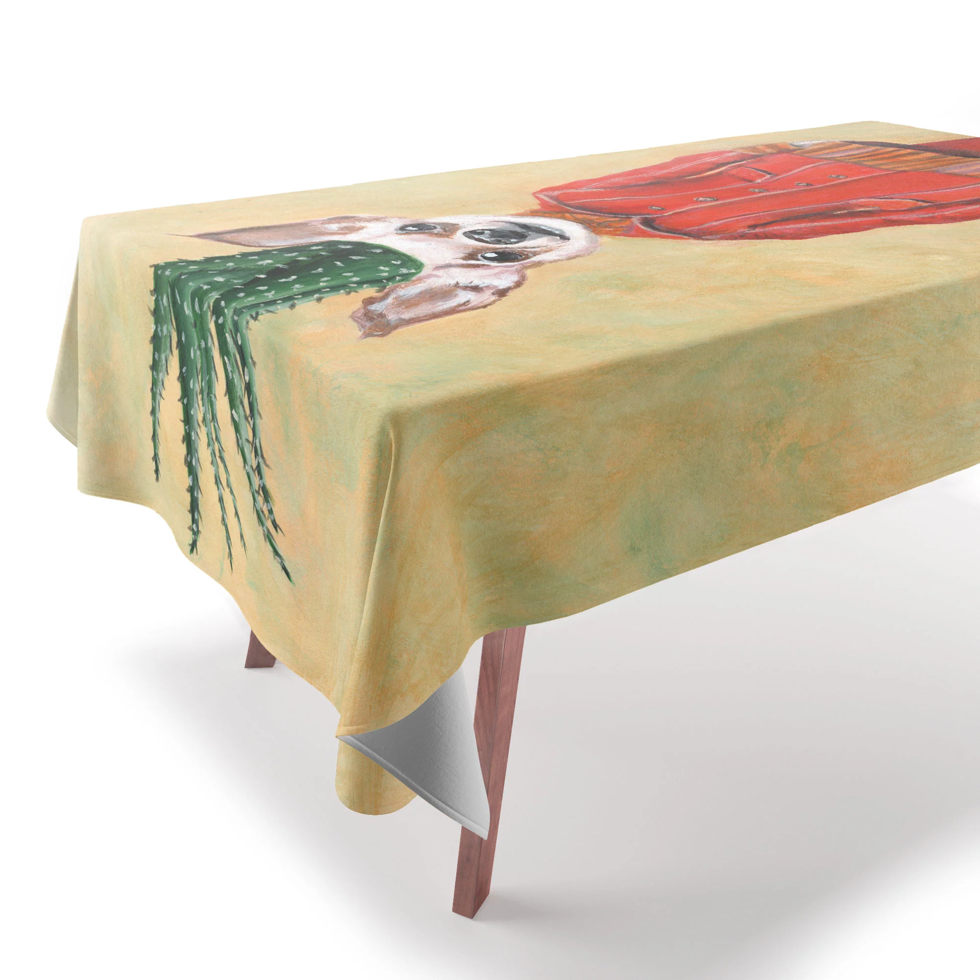 Coco de Paris Chihuahua Cactus Tablecloth - Image 2