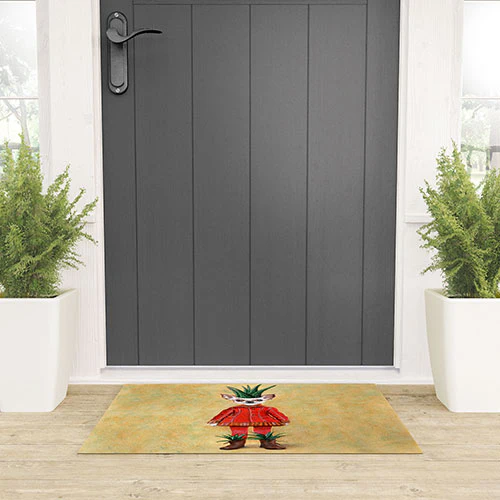Coco de Paris Chihuahua Cactus Welcome Mat - Image 3
