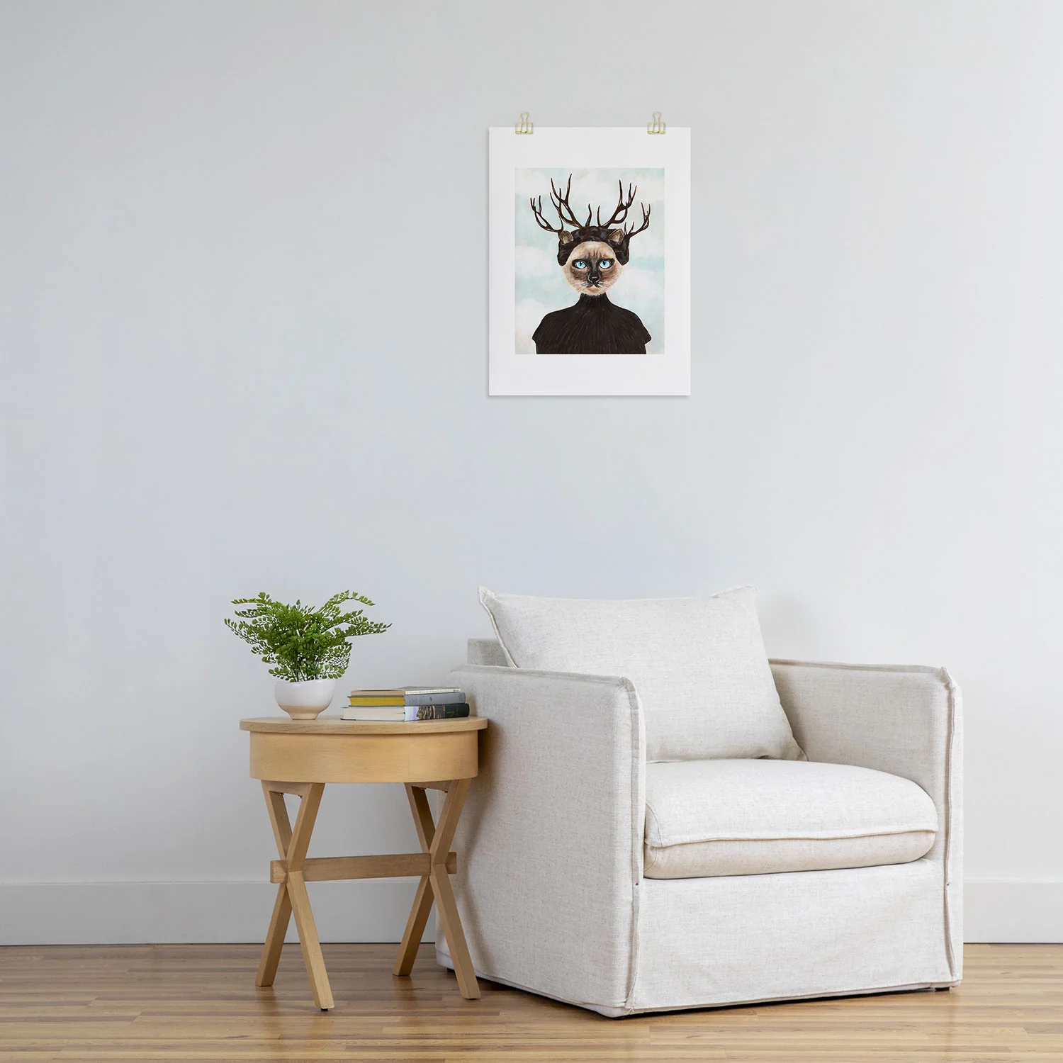 Coco de Paris Deer Cat Art Print - Image 12