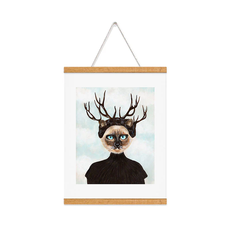 Coco de Paris Deer Cat Art Print - Image 31