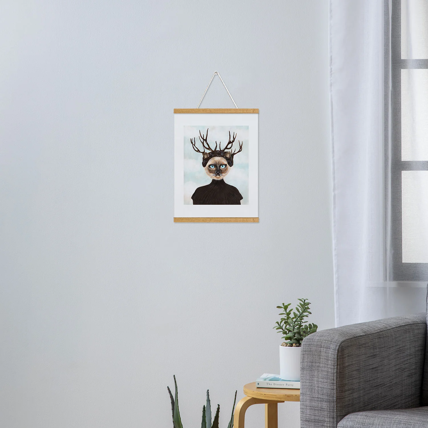 Coco de Paris Deer Cat Art Print - Image 33