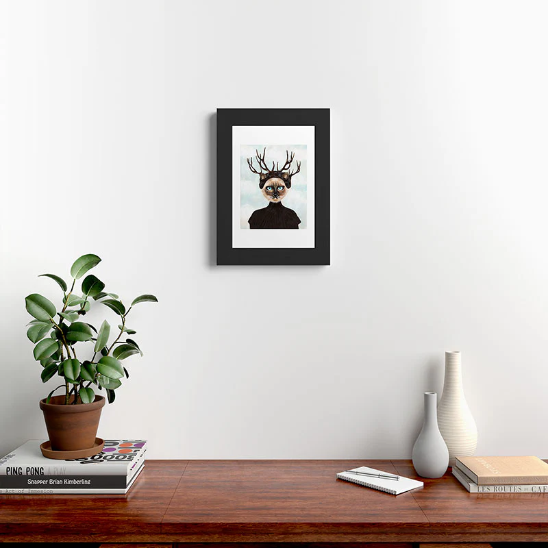 Coco de Paris Deer Cat Framed Art Print - Image 6
