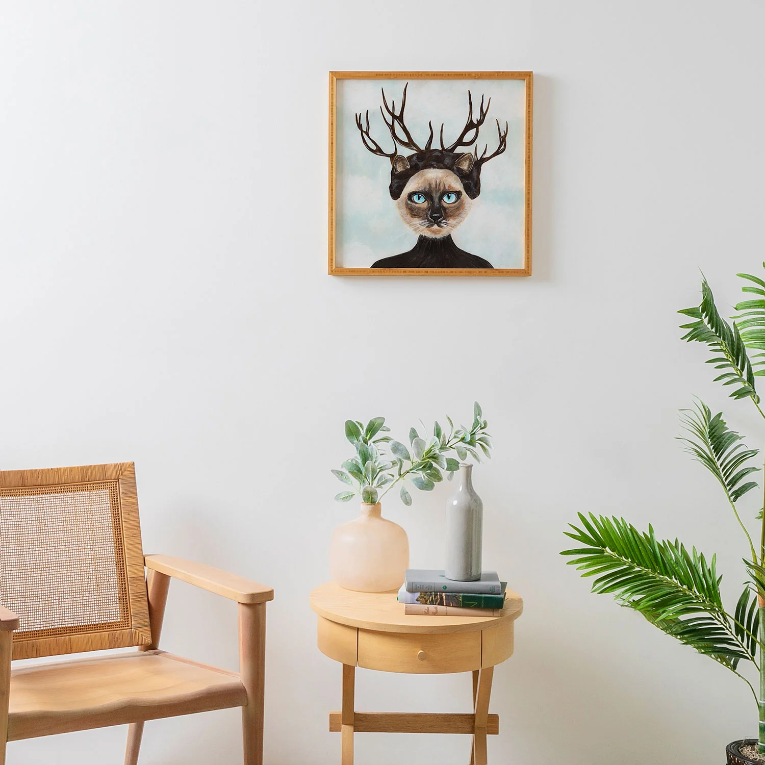 Coco de Paris Deer Cat Framed Wall Art - Image 4
