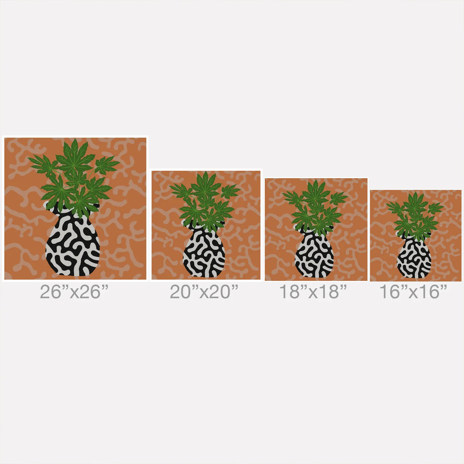Coco de Paris Green plant retro style 2 Outdoor Throw Pillow - Image 17