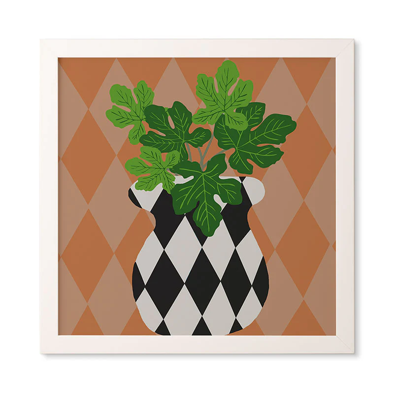 Coco de Paris Green plant retro style 6 Framed Wall Art - Image 15