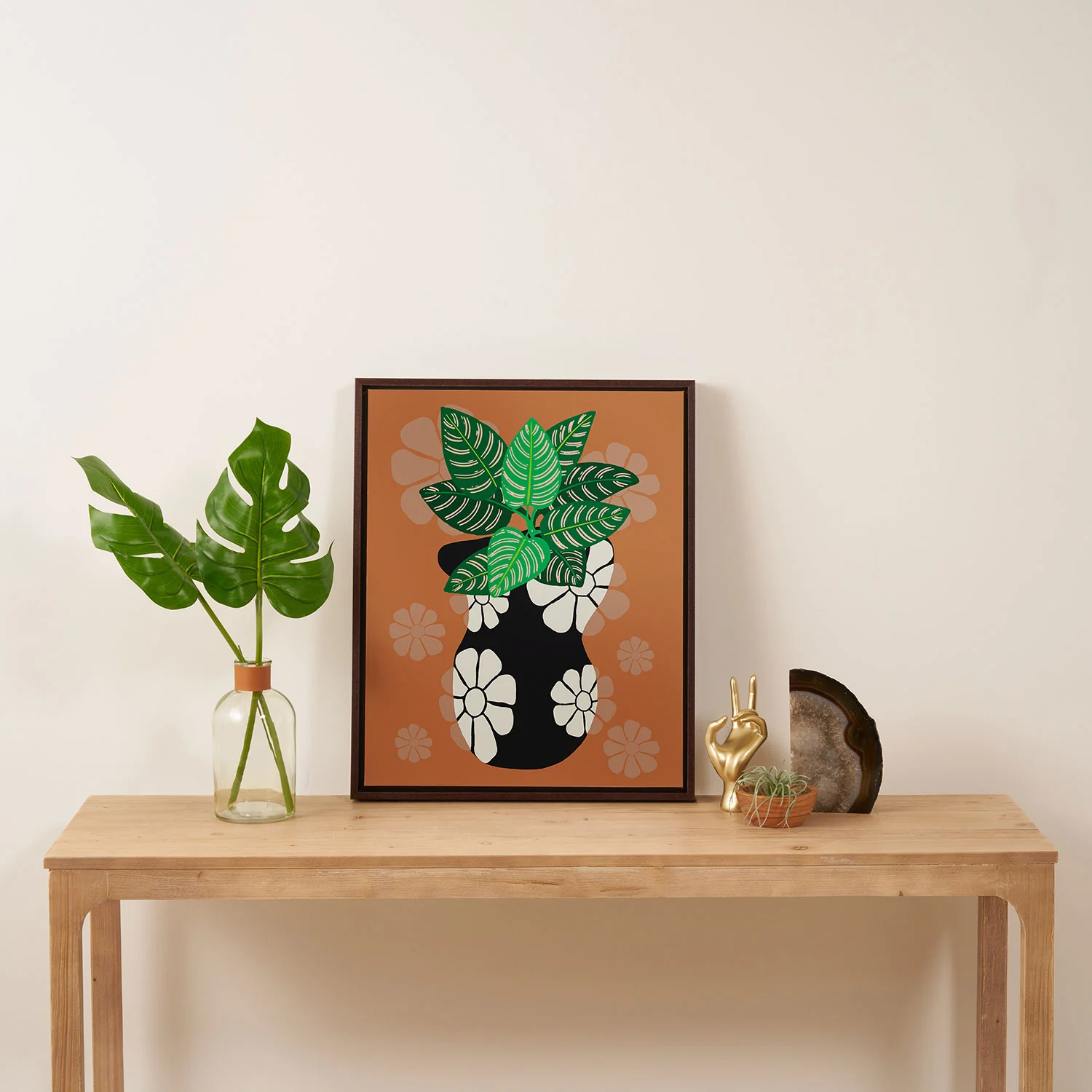 Coco de Paris Green plant retro style 8 Art Canvas - Image 28