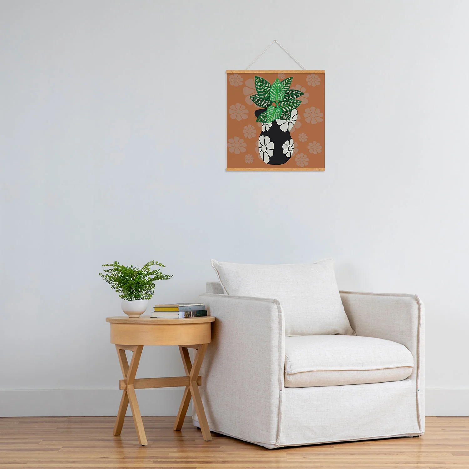 Coco de Paris Green plant retro style 8 Art Print - Image 45