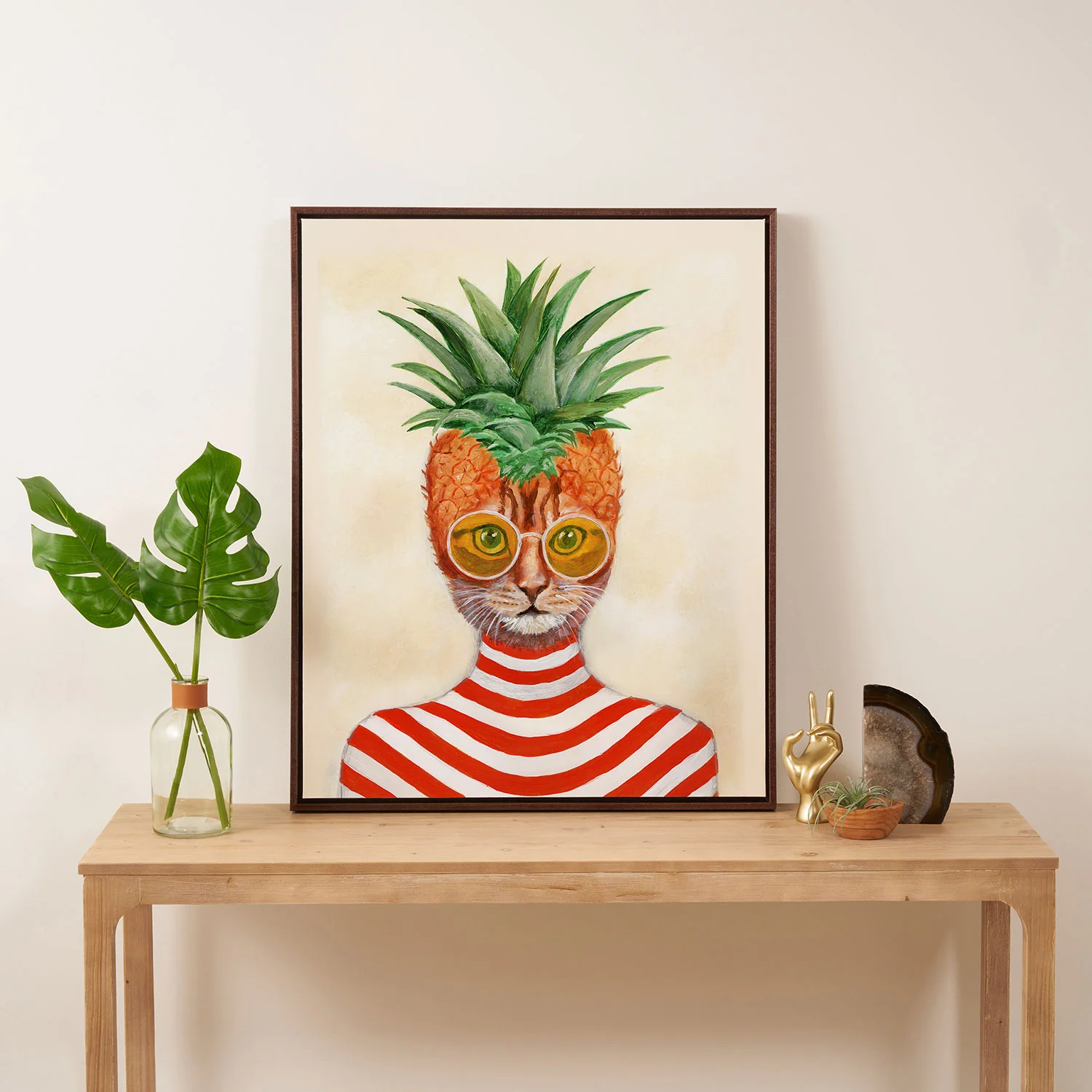 Coco de Paris Pineapple Cat Art Canvas - Image 29