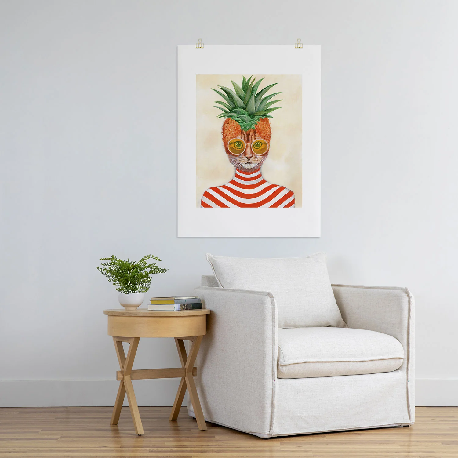 Coco de Paris Pineapple Cat Art Print - Image 24