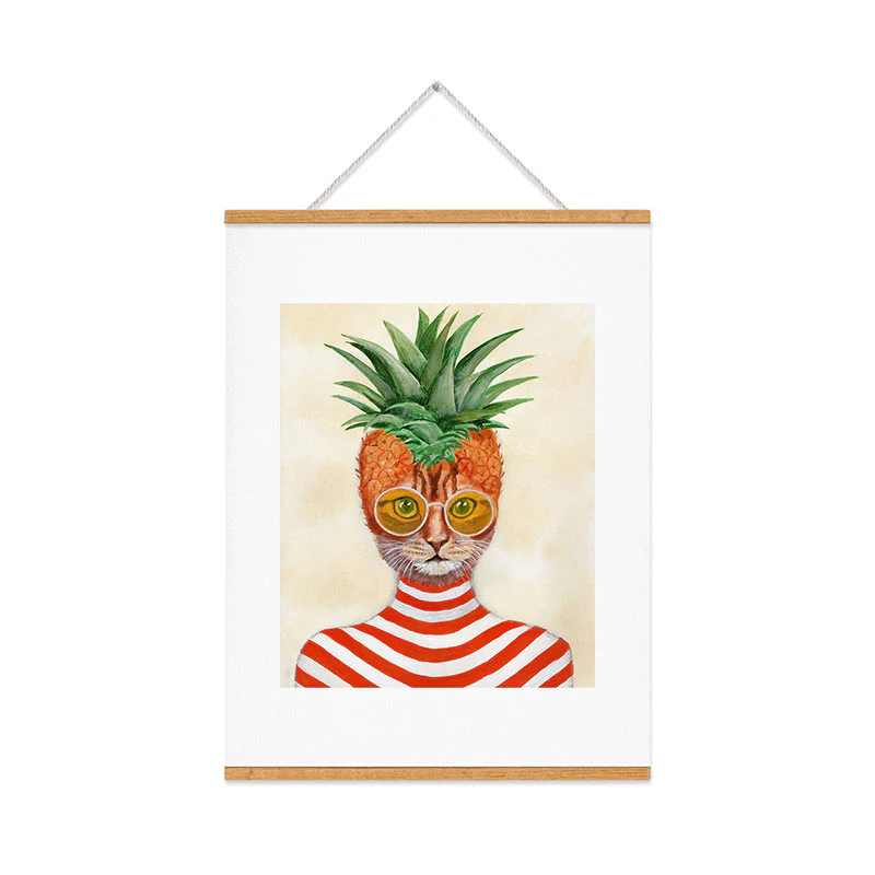 Coco de Paris Pineapple Cat Art Print - Image 37