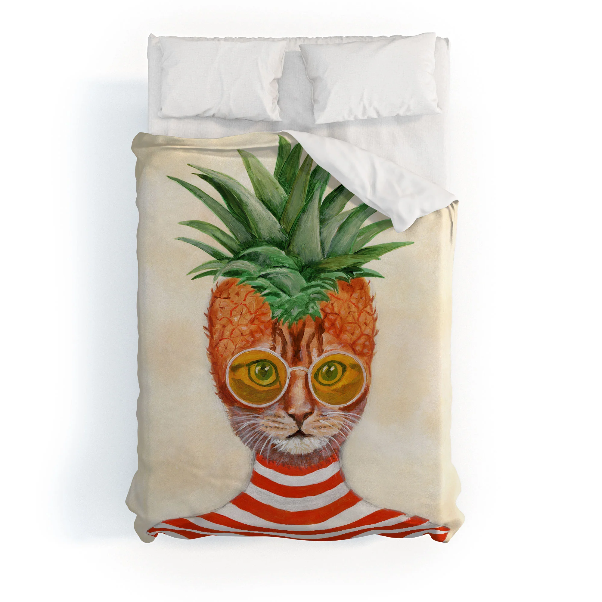 Coco de Paris Pineapple Cat Duvet Cover - Image 13