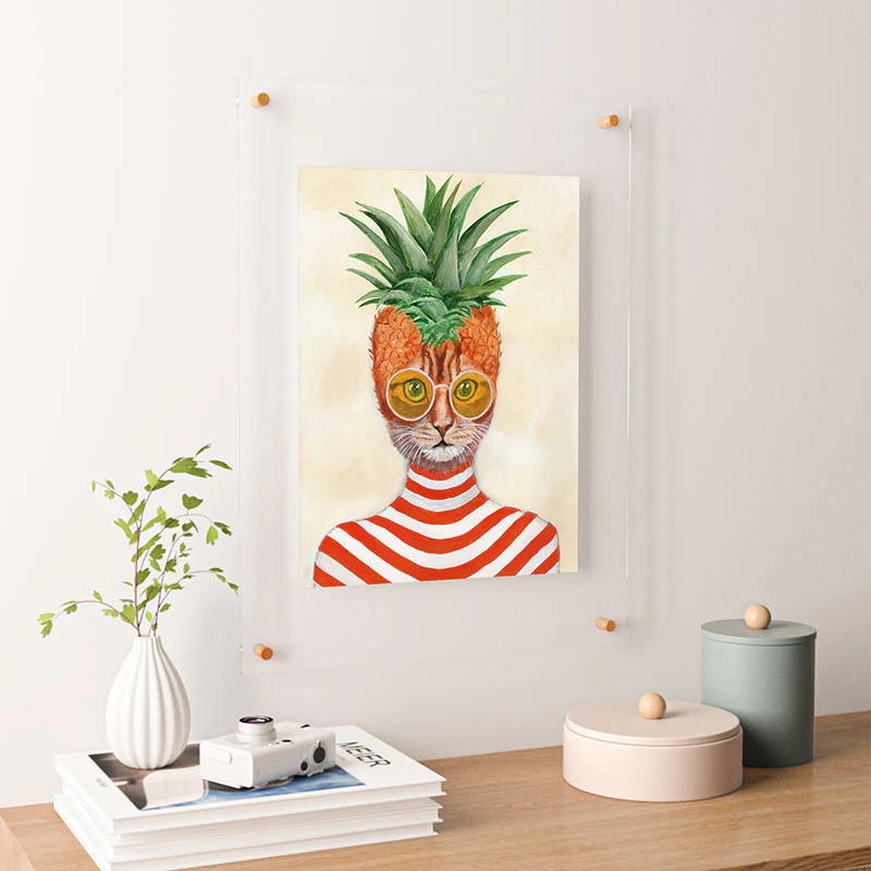 Coco de Paris Pineapple Cat Floating Acrylic Print - Image 20
