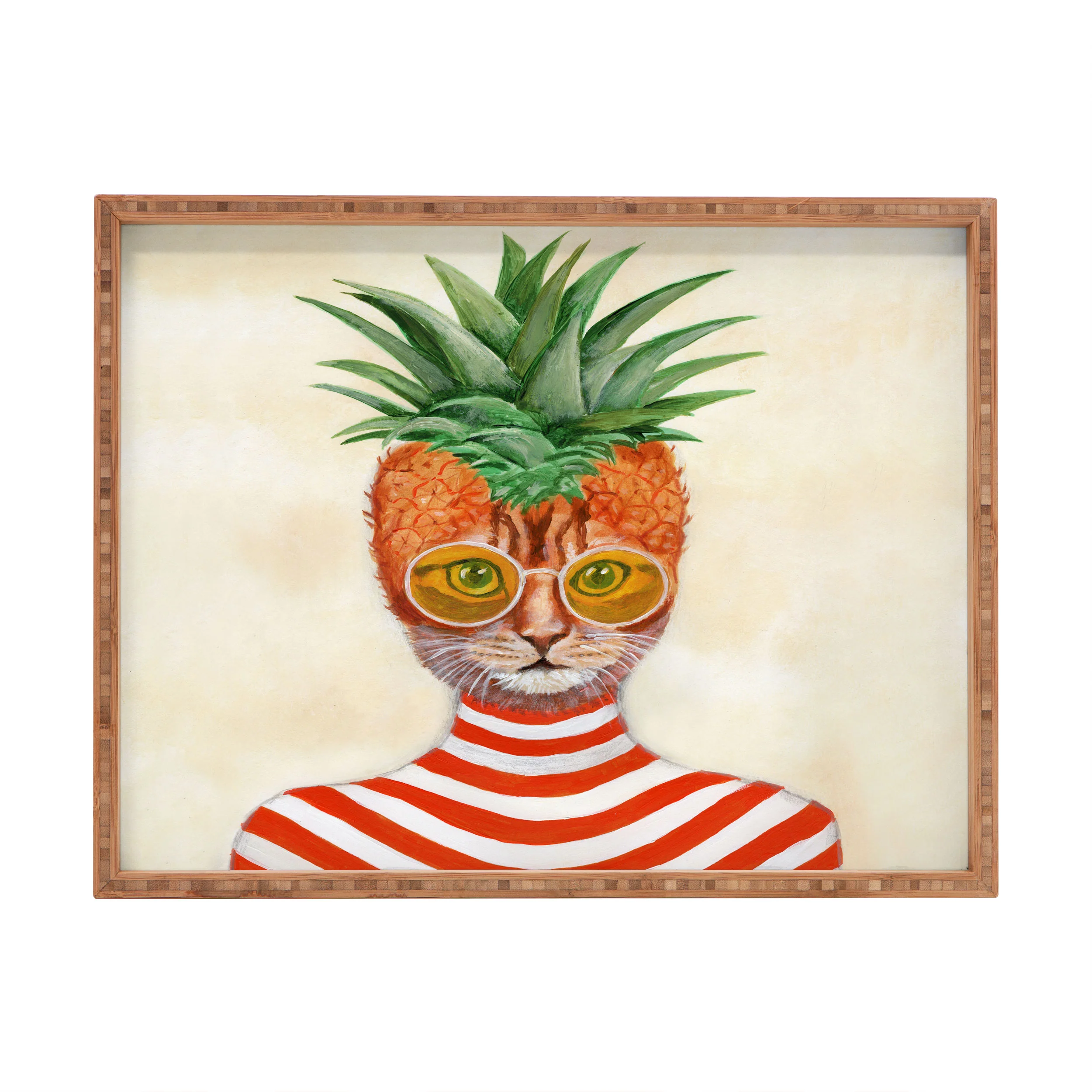 Coco de Paris Pineapple Cat Rectangular Tray