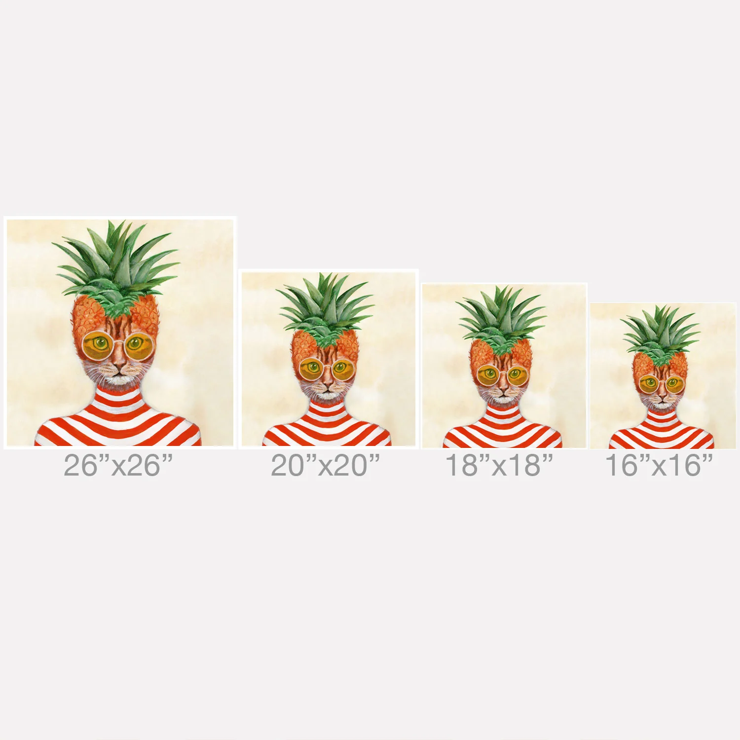 Coco de Paris Pineapple Cat Throw Pillow - Image 5