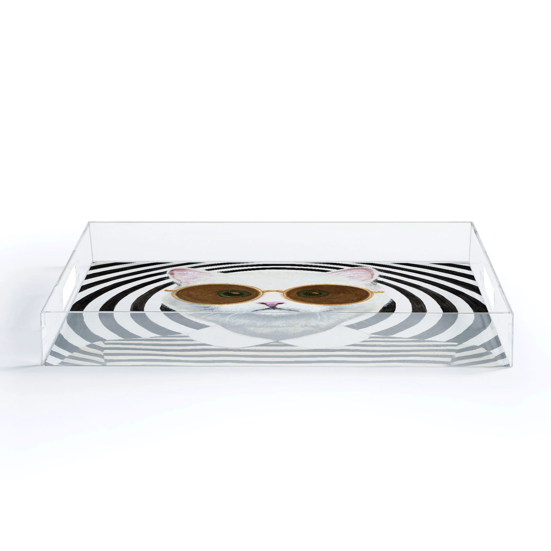 Coco de Paris Stripy Cat Acrylic Tray - Image 5