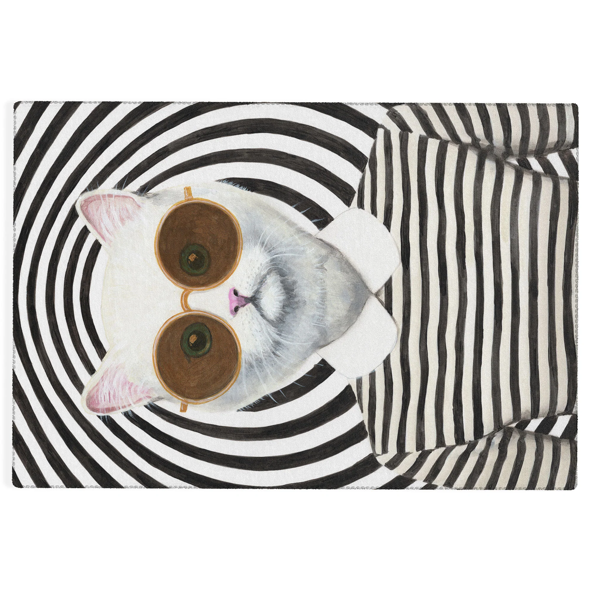 Coco de Paris Stripy Cat Outdoor Rug - Image 5