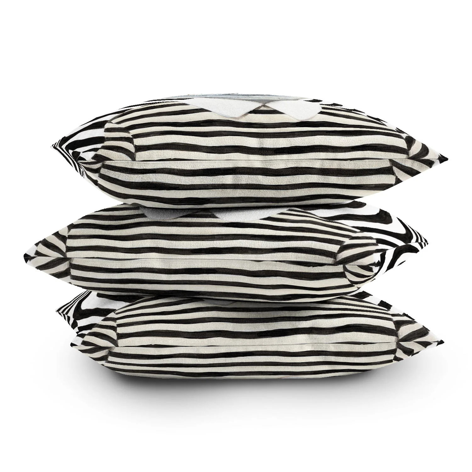 Coco de Paris Stripy Cat Outdoor Throw Pillow - Image 14