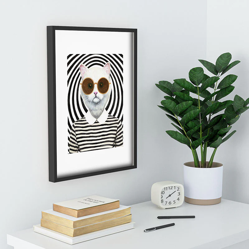 Coco de Paris Stripy Cat Recessed Framing Rectangle - Image 18
