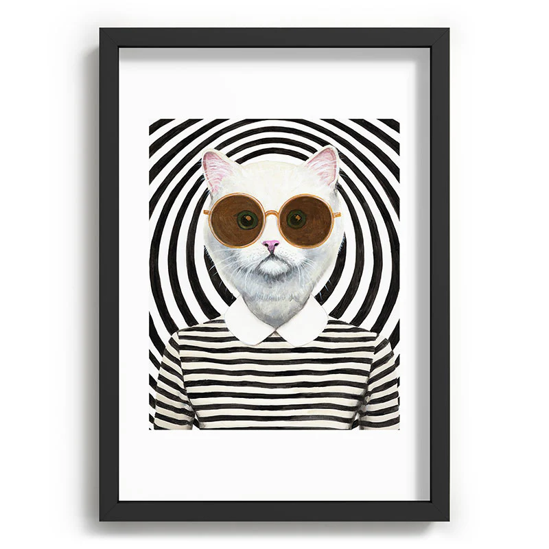 Coco de Paris Stripy Cat Recessed Framing Rectangle - Image 9