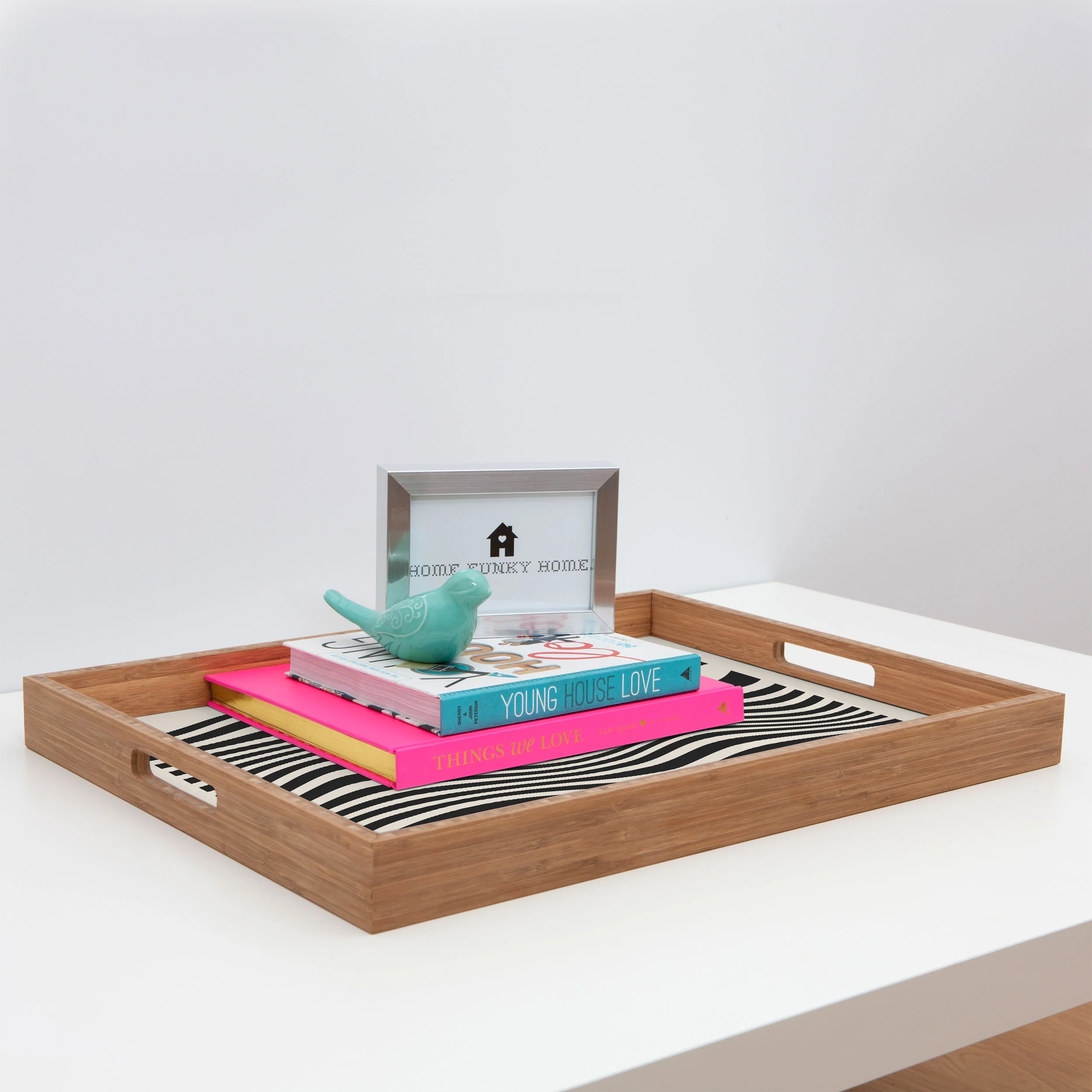 Cocoon Design Bauhaus Wavy Lines and Yellow Rectangular Tray - Image 3