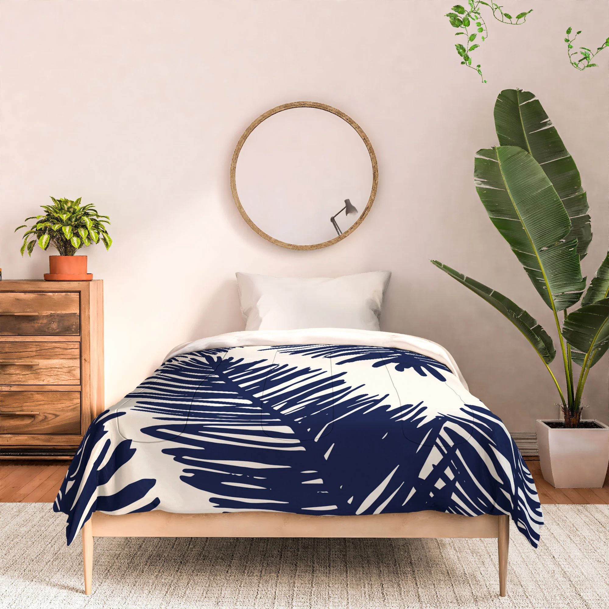 Cocoon Design Tropical blue palms Comforter - Image 6