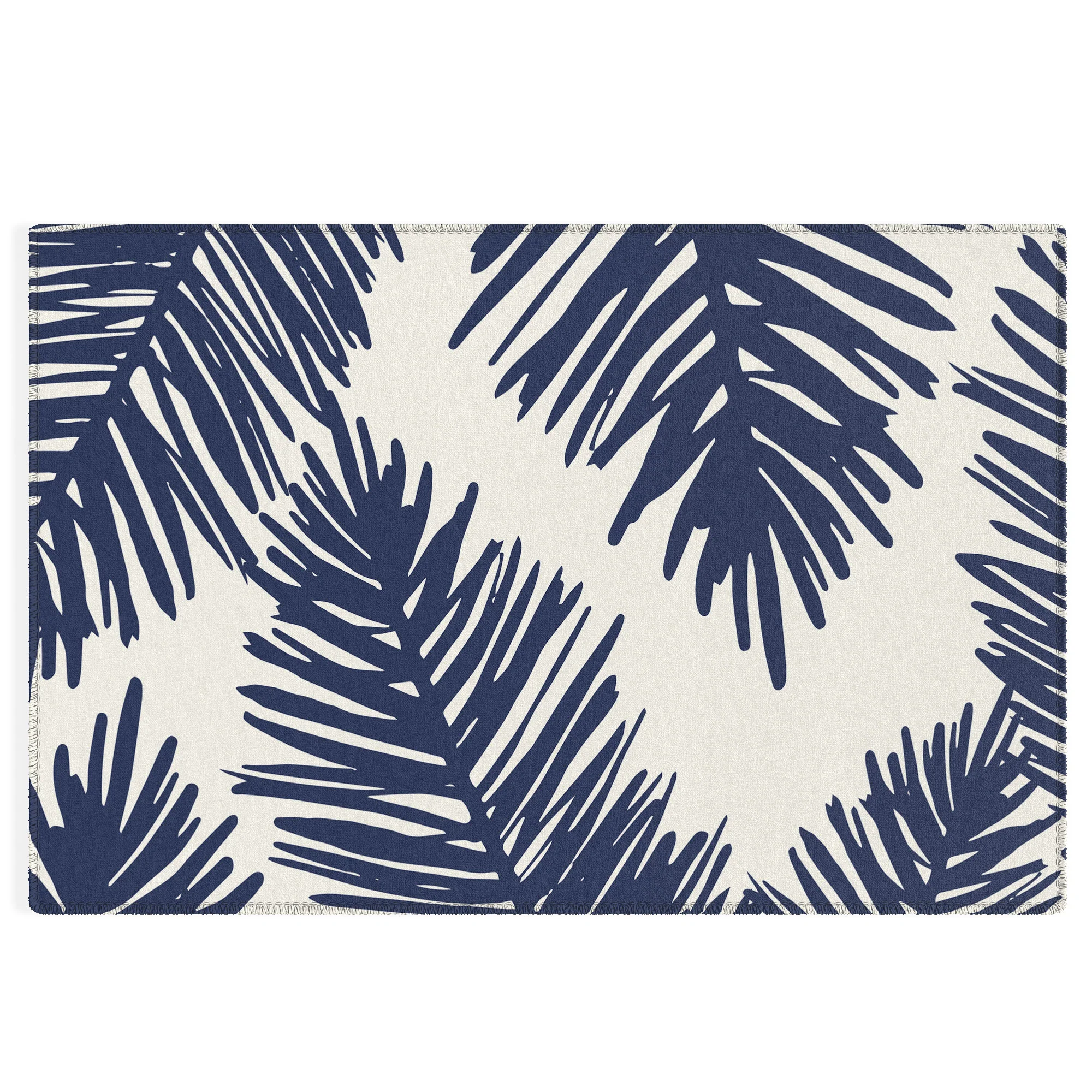 Cocoon Design Tropical blue palms Outdoor Rug - Image 3
