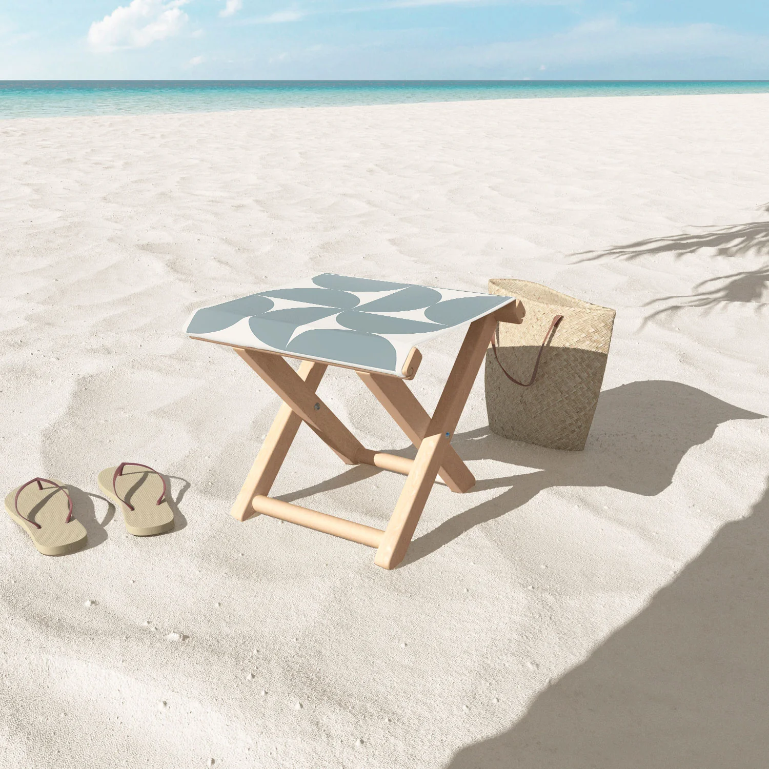 Colour Poems Bold Minimalism CI Folding Stool - Image 3