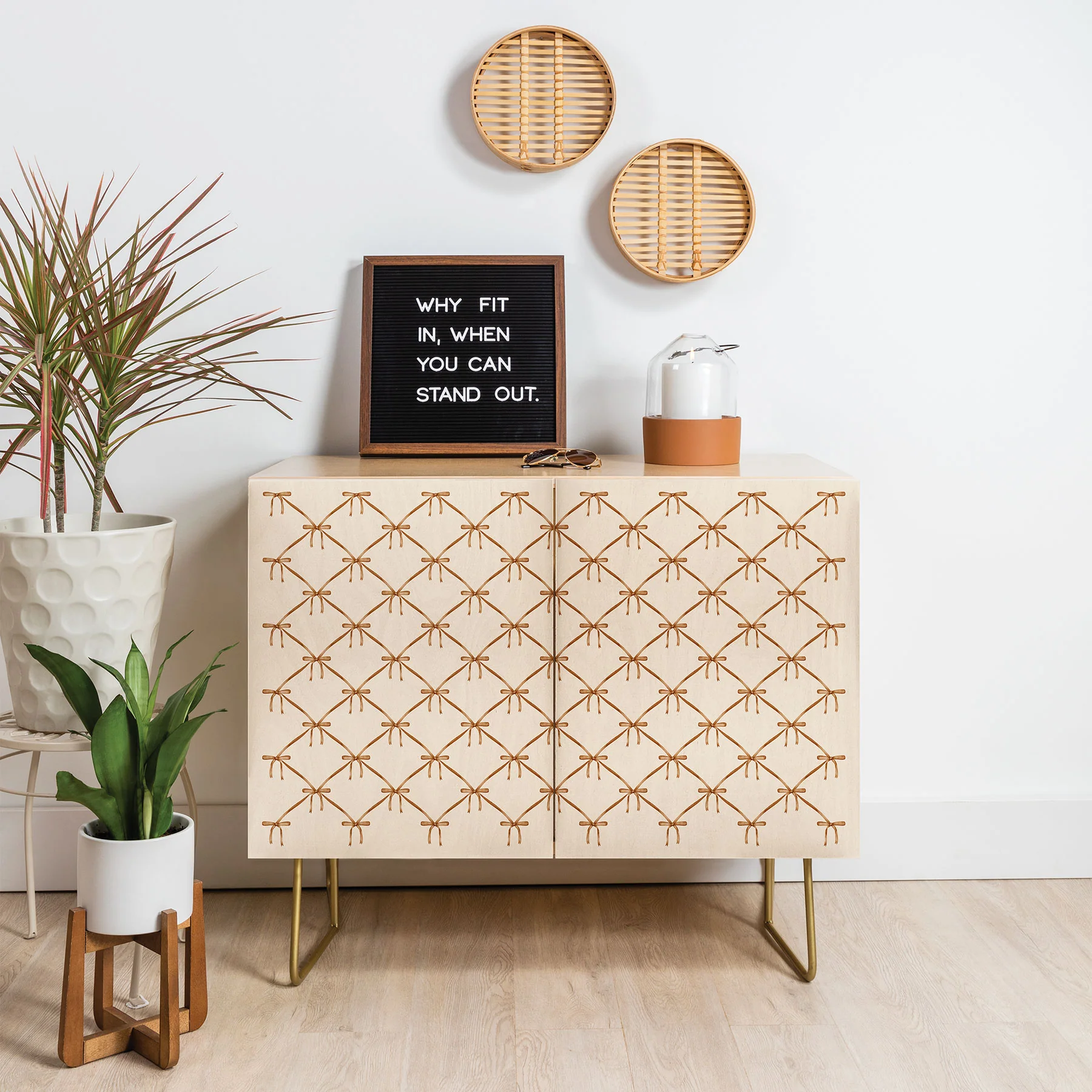 Colour Poems Bows and Ribbons Beige Credenza - Image 9