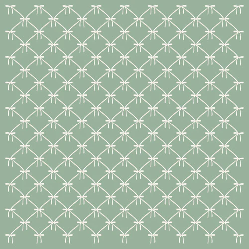 Colour Poems Bows and Ribbons Green Wall Mural - Image 5