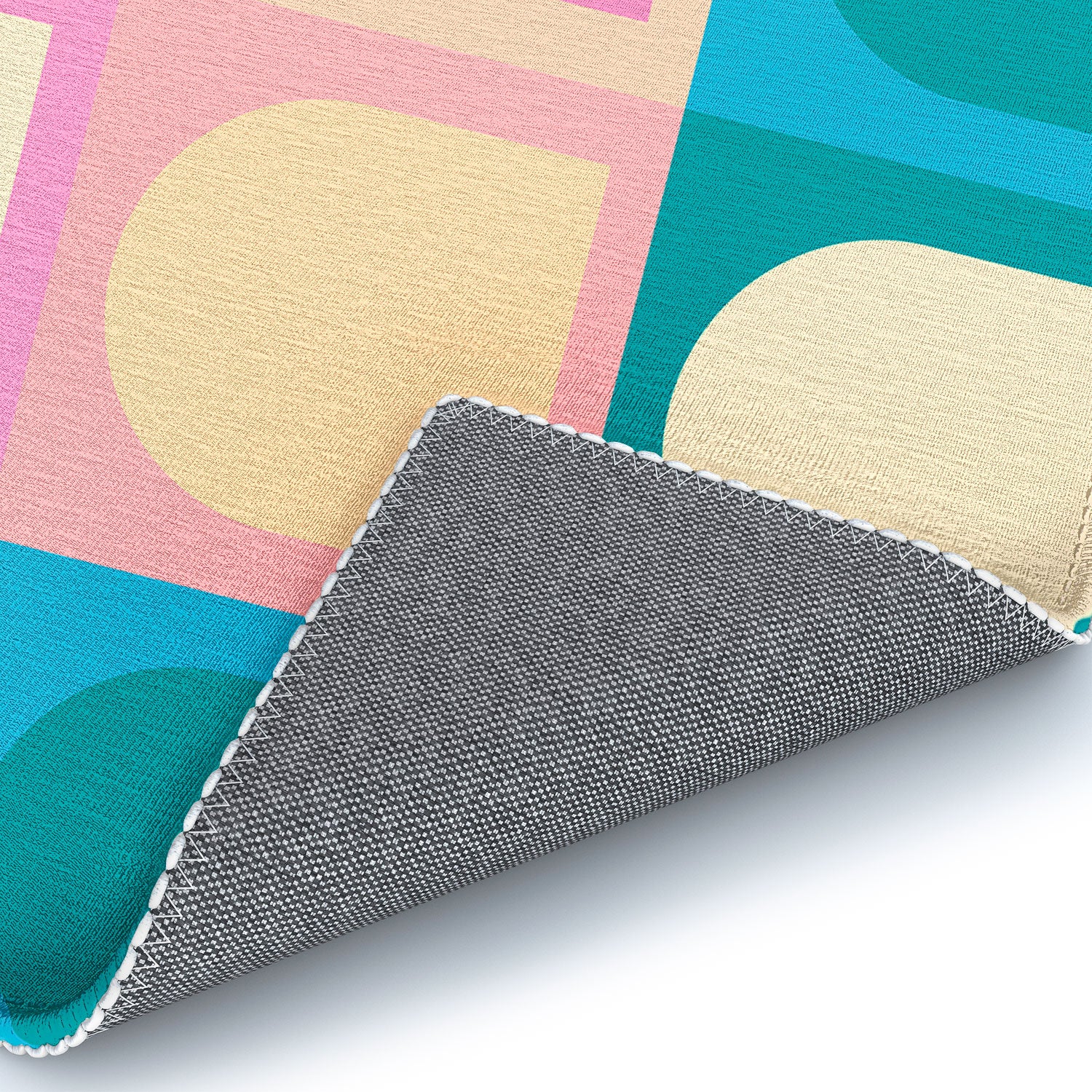 Colour Poems Checker Arches I Pastel Tones Area Rug - Image 8